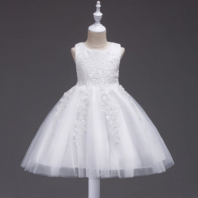 Prinzessin Kleid Mädchen Weiß