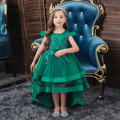 Prinzessin kleid mädchen grün 