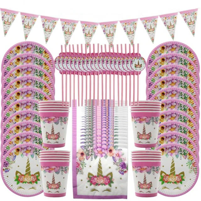Kirsch-Partydeko-Set Für 60 Gäste – 180 Teile Inkl. Pappteller & Servietten | Perfekt Für Babyshower, Geburtstag & Mottoparty