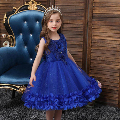 Prinzessin kleid blau kinder 